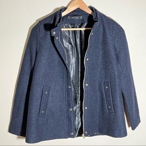 Navy Blue Winter Coat Size S